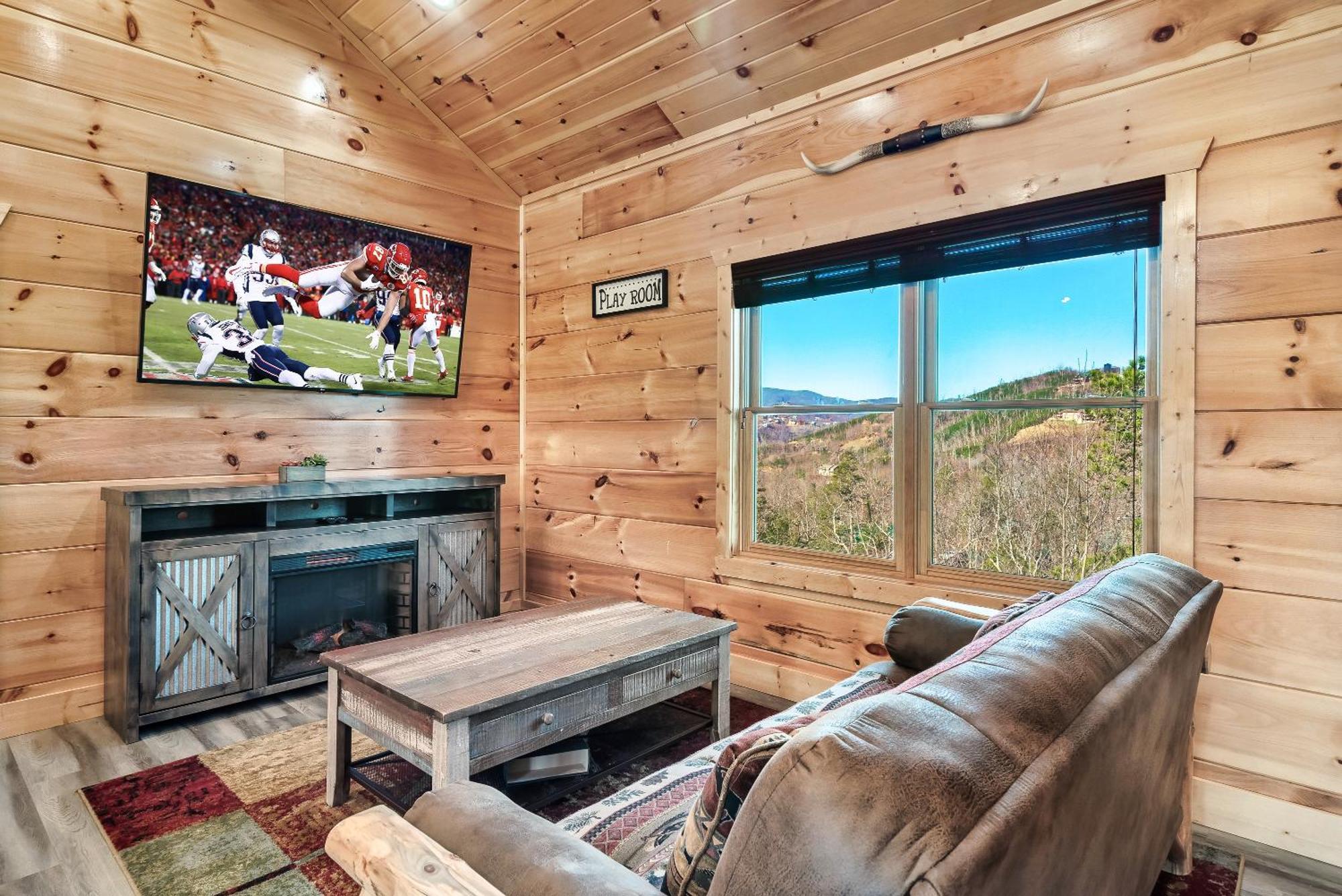Full Equipped Cabin With A Pool And Game Room Smokies Views Гетлинбург Екстериор снимка